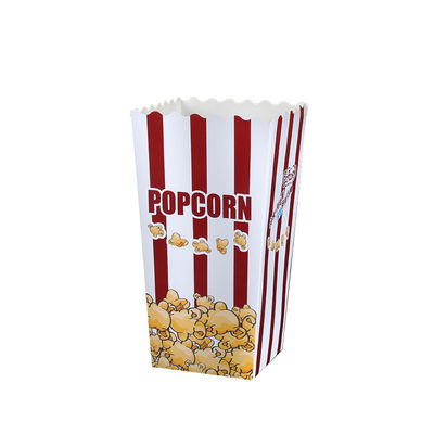 Pudełko na popcorn z biodegradowalnych naczyń jednorazowych z otwartym wierzchem CMYK Nuggets