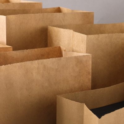 Kraft biodegradowalne jednorazowe naczynia stołowe cukierkowe torebki papierowe bez uchwytu BSCI