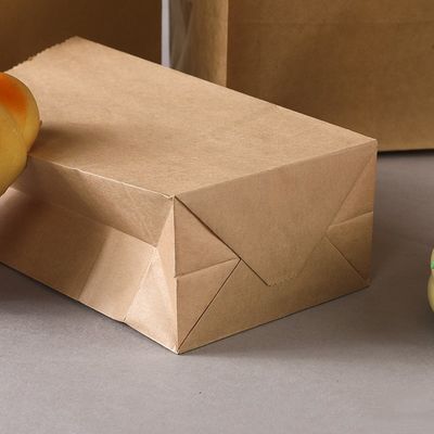 Kraft biodegradowalne jednorazowe naczynia stołowe cukierkowe torebki papierowe bez uchwytu BSCI