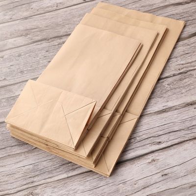 Kraft biodegradowalne jednorazowe naczynia stołowe cukierkowe torebki papierowe bez uchwytu BSCI