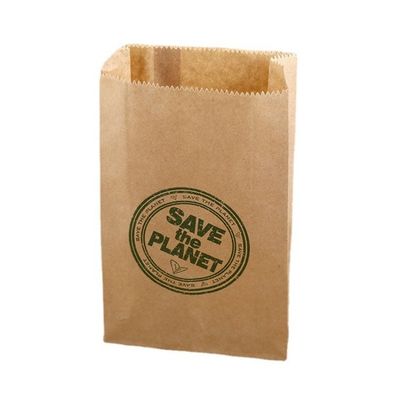 Ekologiczna torba papierowa na żywność typu fast food o gramaturze od 40 do 150 g/m², z nadrukiem CMYK, odporna na tłuszcz