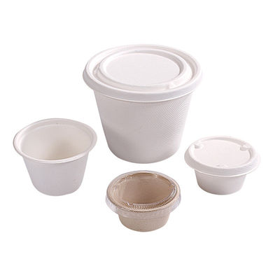 1 oz, 2 oz, 4 oz zupy papierowej, jednorazowe miski z sałatkami, z pokrywkami, kubki z porcjami.