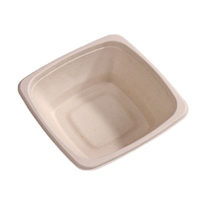 16 24 32 oz Biodegradowalna trzcina cukrowa Bagasse Pudełka pojemniki do sałatek owocowych Pudełka z okładką