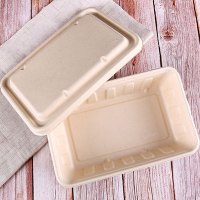450 ml 550 ml Naturalny Ekologicznie biodegradowalny bagażnik pościelowy sałatka fast food pojemniki do jedzenia