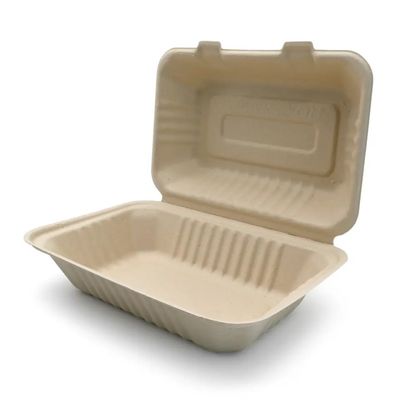 600 ml 1000 ml naczynia do obiadu kompostowalne naczynia stołowe na imprezy bagaż pulp lunch Bento Box