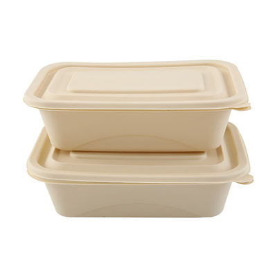Jednorazowe kompostowalne pudełko na lunch z mączki kukurydzianej o pojemności 500-600 ml, opakowanie na szybkie jedzenie